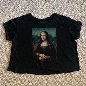 Torrid Soft Mona Lisa Crop Tee